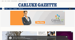 Desktop Screenshot of carlukegazette.co.uk