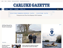 Tablet Screenshot of carlukegazette.co.uk